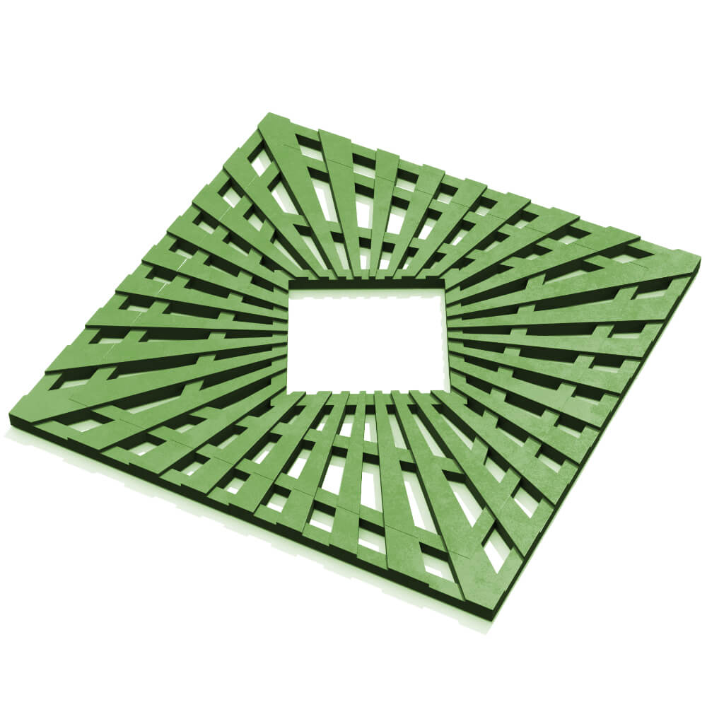 Приствольная решетка для дерева ZKING ATMOSPHERE 1.2х1.2м Зеленая в Ставрополе фото