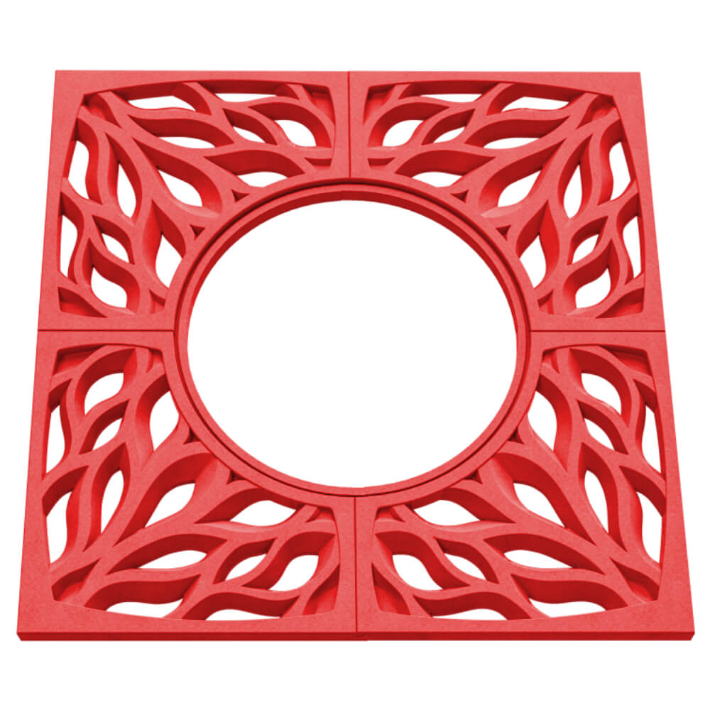 Приствольная решетка для дерева ZKING CRUST 1.2х1.2м Красная в Ставрополе фото