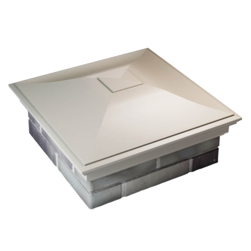 Колпак Zking Монблан Бежевый на столб 2х2 кирпича (515х515мм) Ставрополь фото