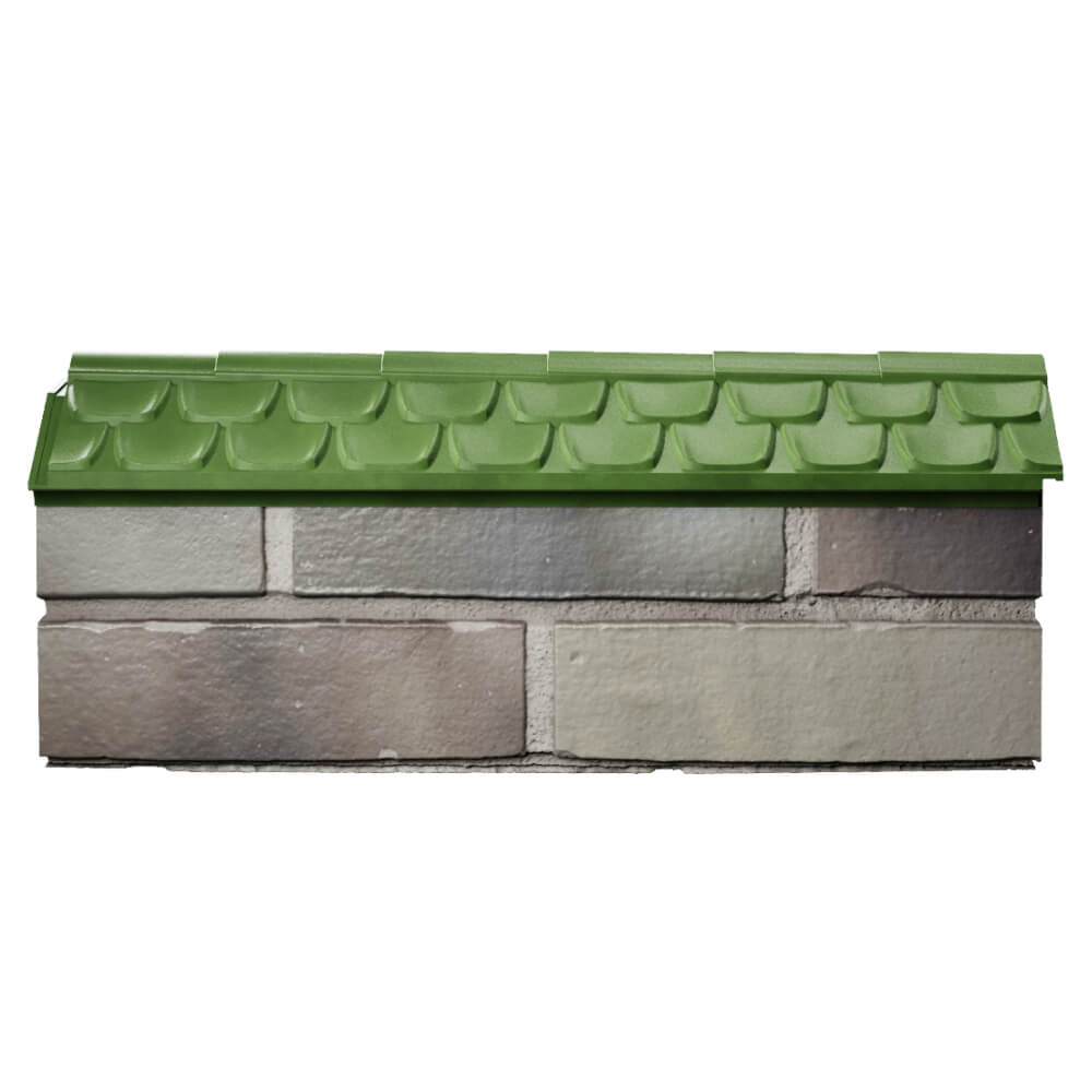 Парапет Zking Эльбрус Зеленый с посадкой на 0.5 кирпича (130мм) в Ставрополе фото