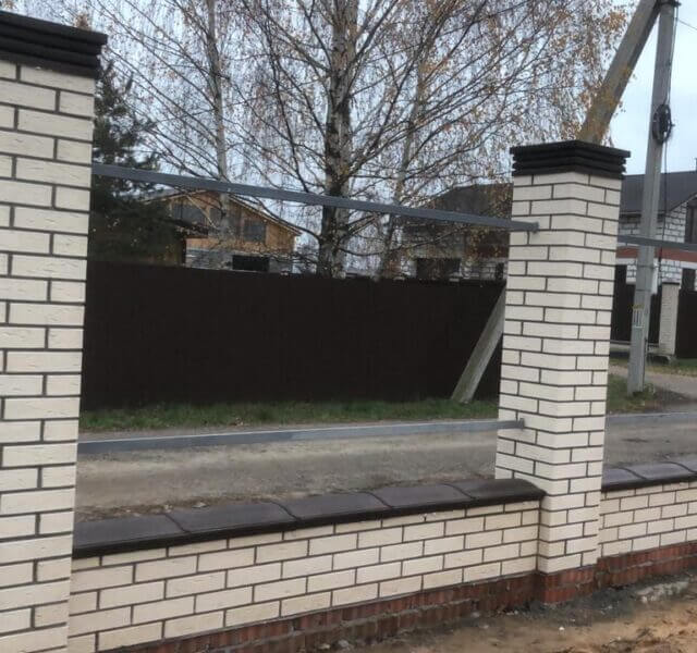 Колпак Zking Бона ХайТек Коричневый на столб 1.5х1.5 кирпича (385х385мм) в Ставрополе фото