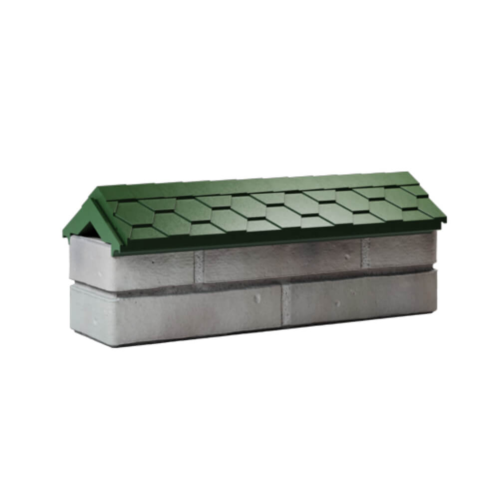 Парапет Zking Эверест Зеленый с посадкой на 0.5 кирпича (130мм) Ставрополь фото