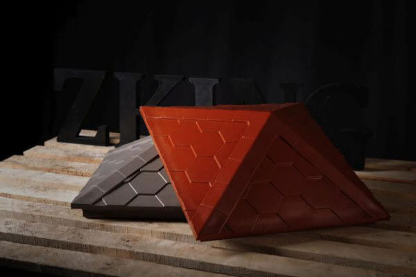 Колпак Zking Эверест Красный на столб 1.5х1.5 кирпича (390х390мм) в Ставрополе фото