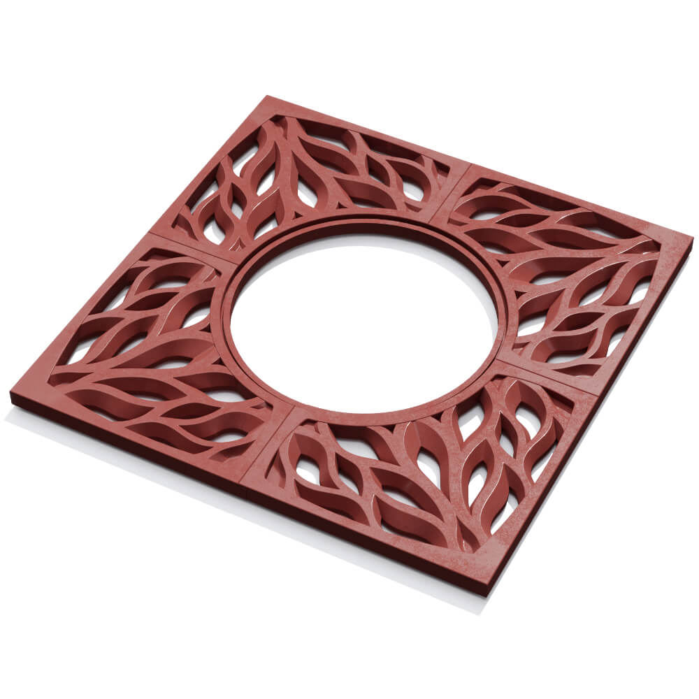 Приствольная решетка для дерева ZKING CRUST 1.2х1.2м Красная в Ставрополе фото