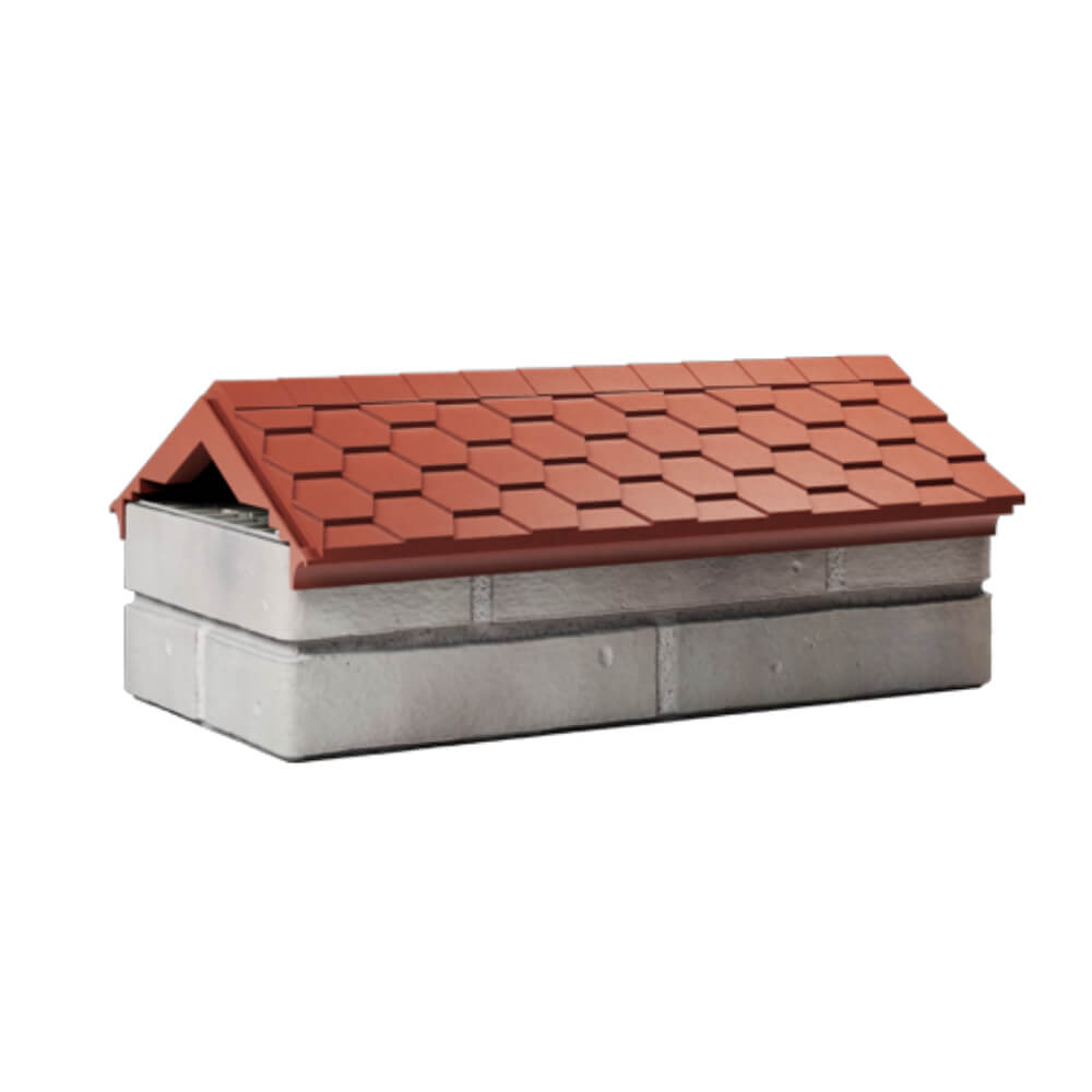Парапет Zking Эверест Красный с посадкой на 1 кирпич (200/225/255мм) Ставрополь фото