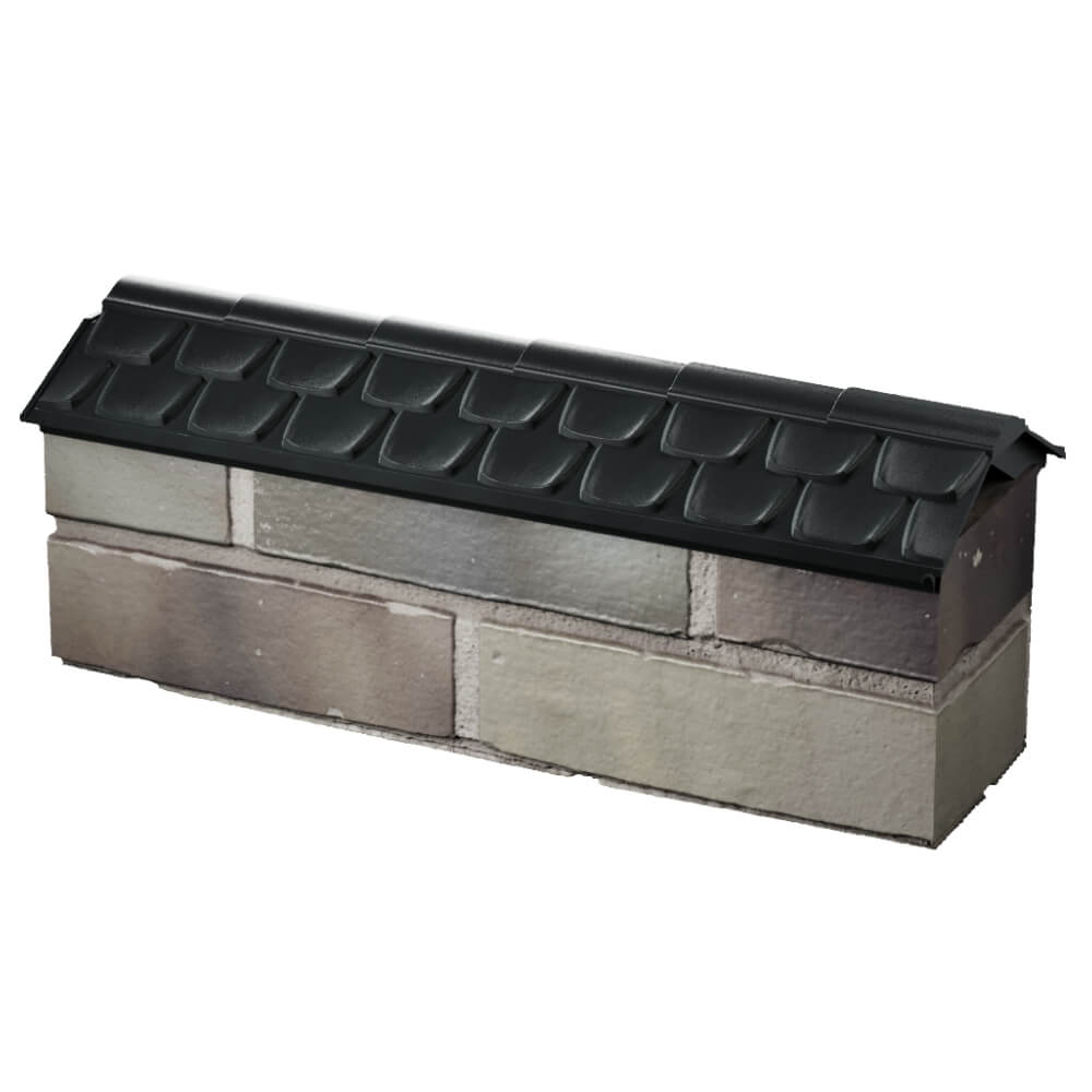 Парапет Zking Эльбрус Черный с посадкой на 0.5 кирпича (130мм) в Ставрополе фото