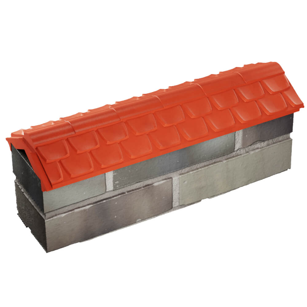 Парапет Zking Эльбрус Красный с посадкой на 0.5 кирпича (130мм) в Ставрополе фото