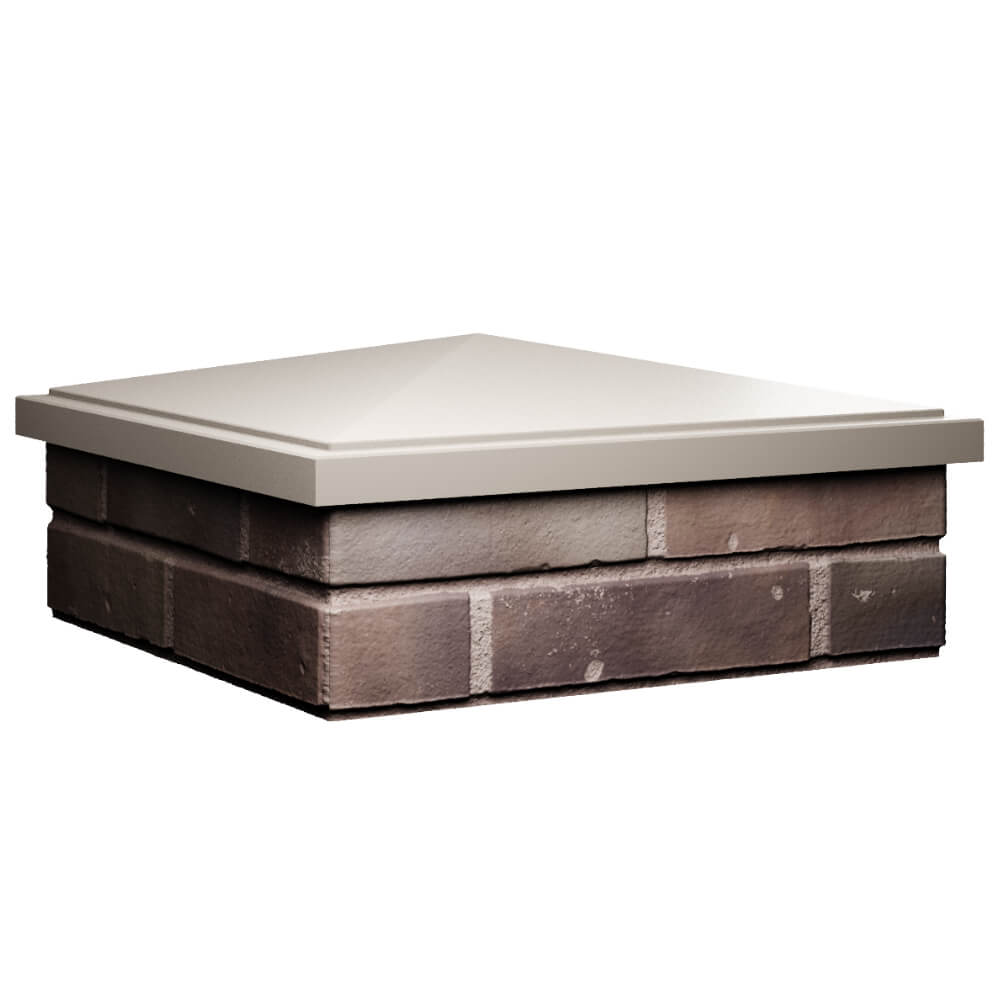 Колпак Zking БонаМоно Бежевый на столб 2х2 кирпича (515х515, 530х530мм) в Ставрополе фото