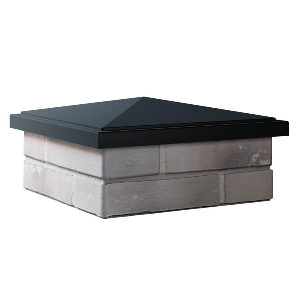 Колпак Zking БонаМоно Черный на столб 1.5х1.5 кирпича (385х385, 400х400мм) в Ставрополе фото