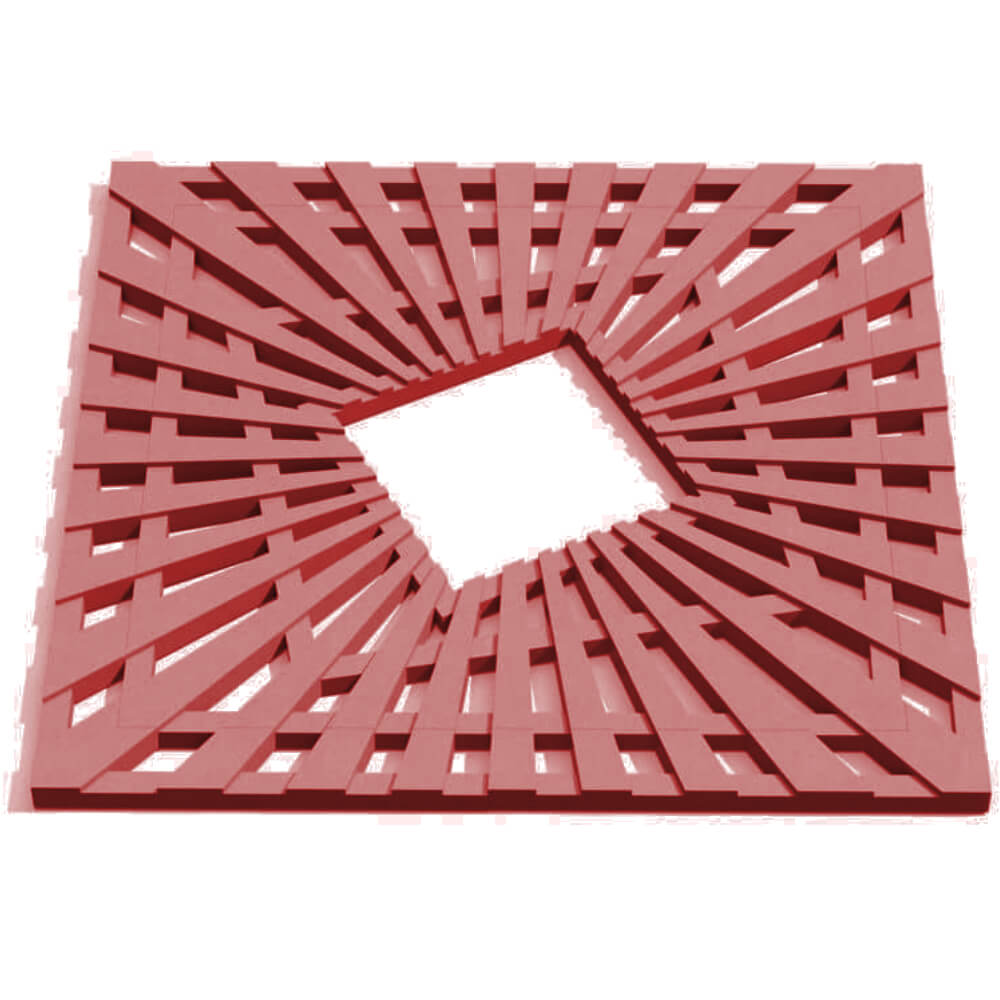 Приствольная решетка для дерева ZKING ATMOSPHERE 1.2х1.2м Красная Ставрополь фото