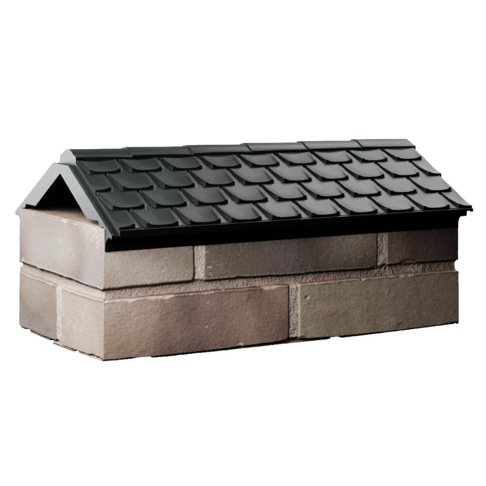 Парапет Zking Эльбрус Черный с посадкой на 1 кирпич (255мм) Ставрополь фото