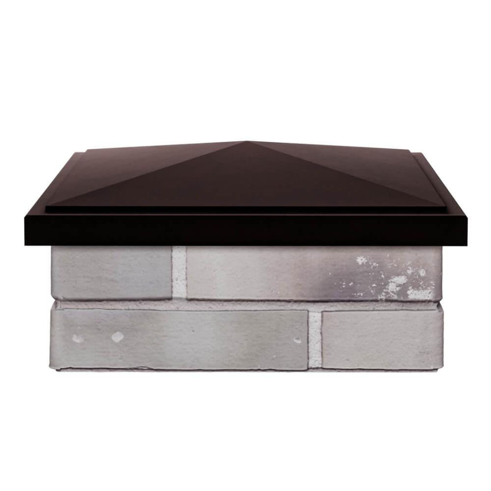 Колпак Zking БонаМоно Коричневый на столб 1.5х1.5 кирпича (385х385, 400х400мм) Ставрополь фото