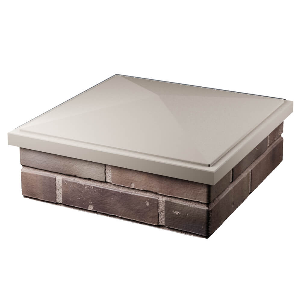 Колпак Zking БонаМоно Бежевый на столб 2х2 кирпича (515х515, 530х530мм) в Ставрополе фото