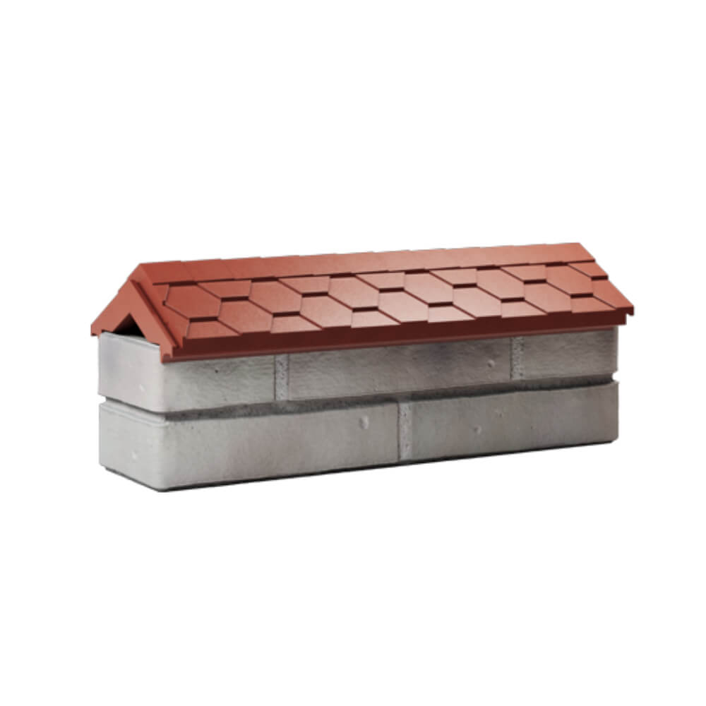 Парапет Zking Эверест Красный с посадкой на 0.5 кирпича (130мм) Ставрополь фото