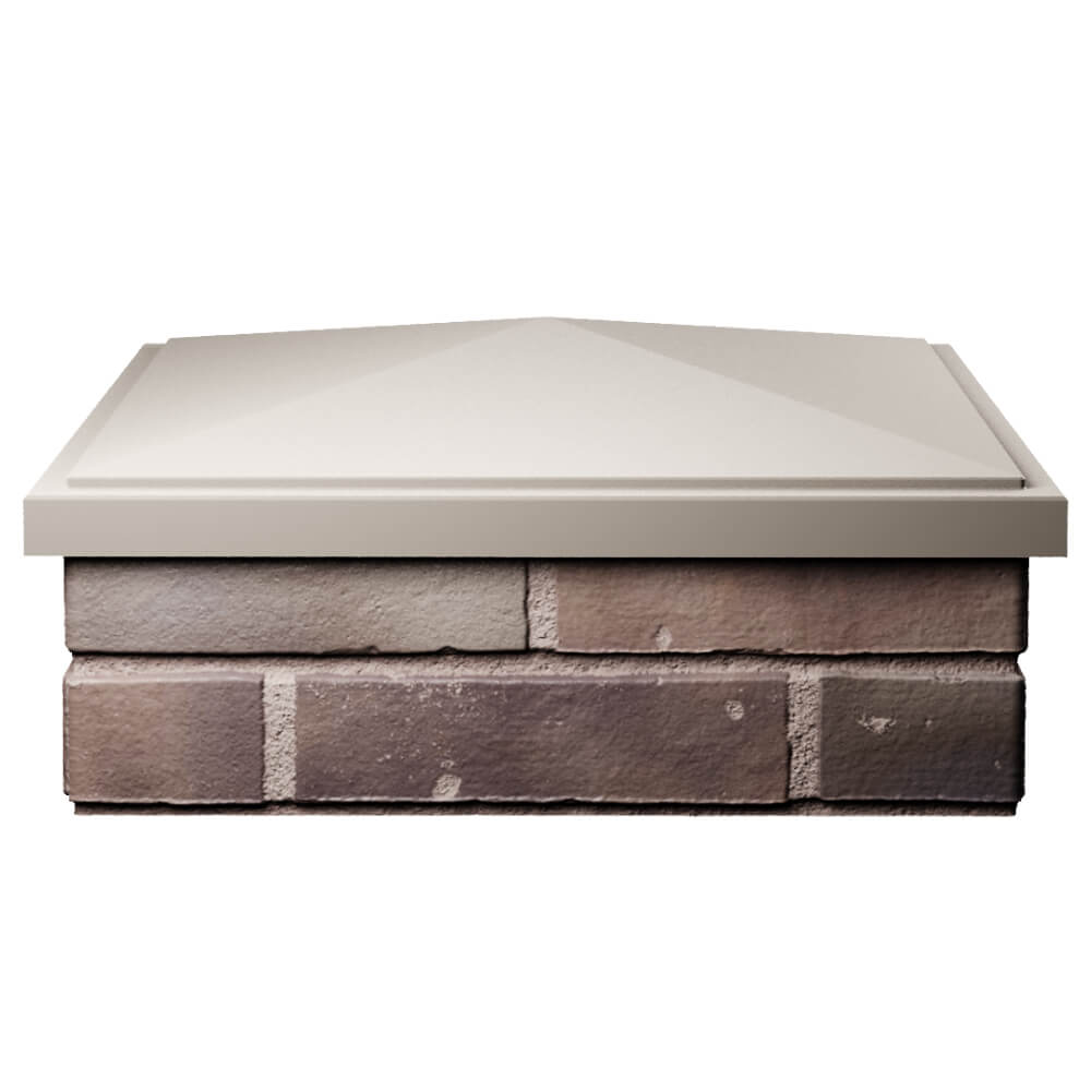 Колпак Zking БонаМоно Бежевый на столб 2х2 кирпича (515х515, 530х530мм) Ставрополь фото