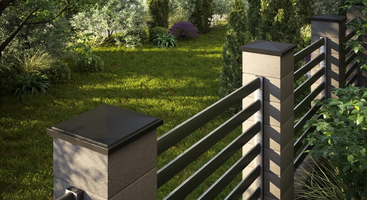 Колпак Zking БонаМоно Коричневый на столб 1.5х1.5 кирпича (385х385, 400х400мм) в Ставрополе фото