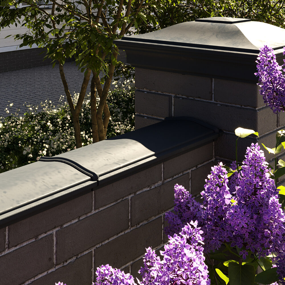 Парапет Zking Монблан Черный посадка на 0.5 кирпича (130мм) в Ставрополе фото