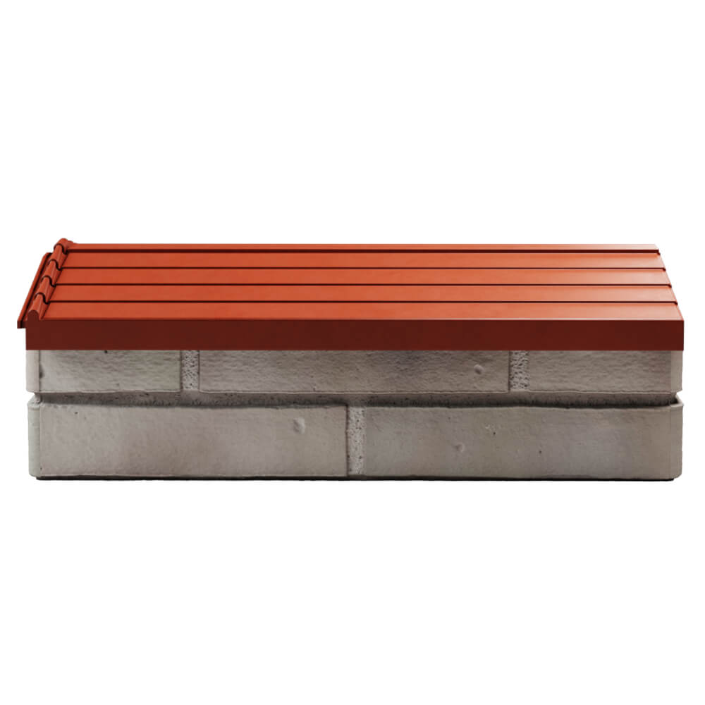 Парапет Zking Бона ХайТек Красный с посадкой на 1 кирпич (200/225/255мм) в Ставрополе фото