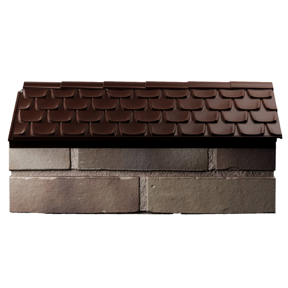 Парапет Zking Эльбрус Коричневый с посадкой на 1 кирпич (255мм) в Ставрополе фото