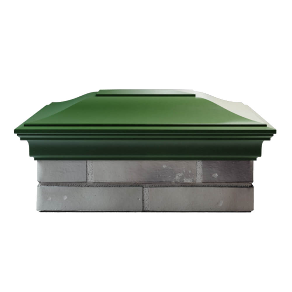 Колпак Zking Монблан Зеленый на столб 2х1.5 кирпича (515х385мм) в Ставрополе фото