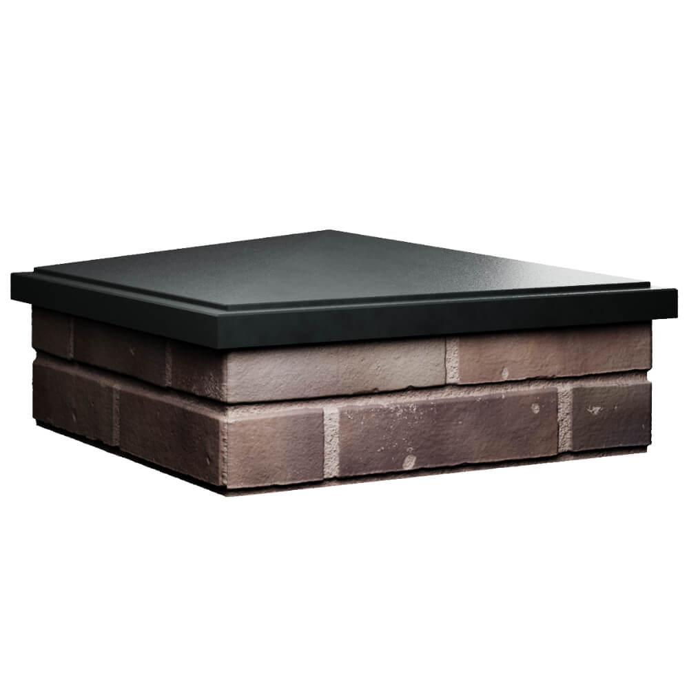 Колпак Zking БонаМоно Черный на столб 2х2 кирпича (515х515, 530х530мм) в Ставрополе фото