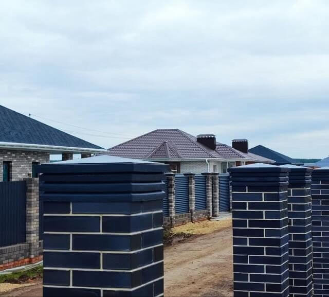 Колпак Zking Бона ХайТек Серый на столб 1.5х1.5 кирпича (385х385мм) в Ставрополе фото