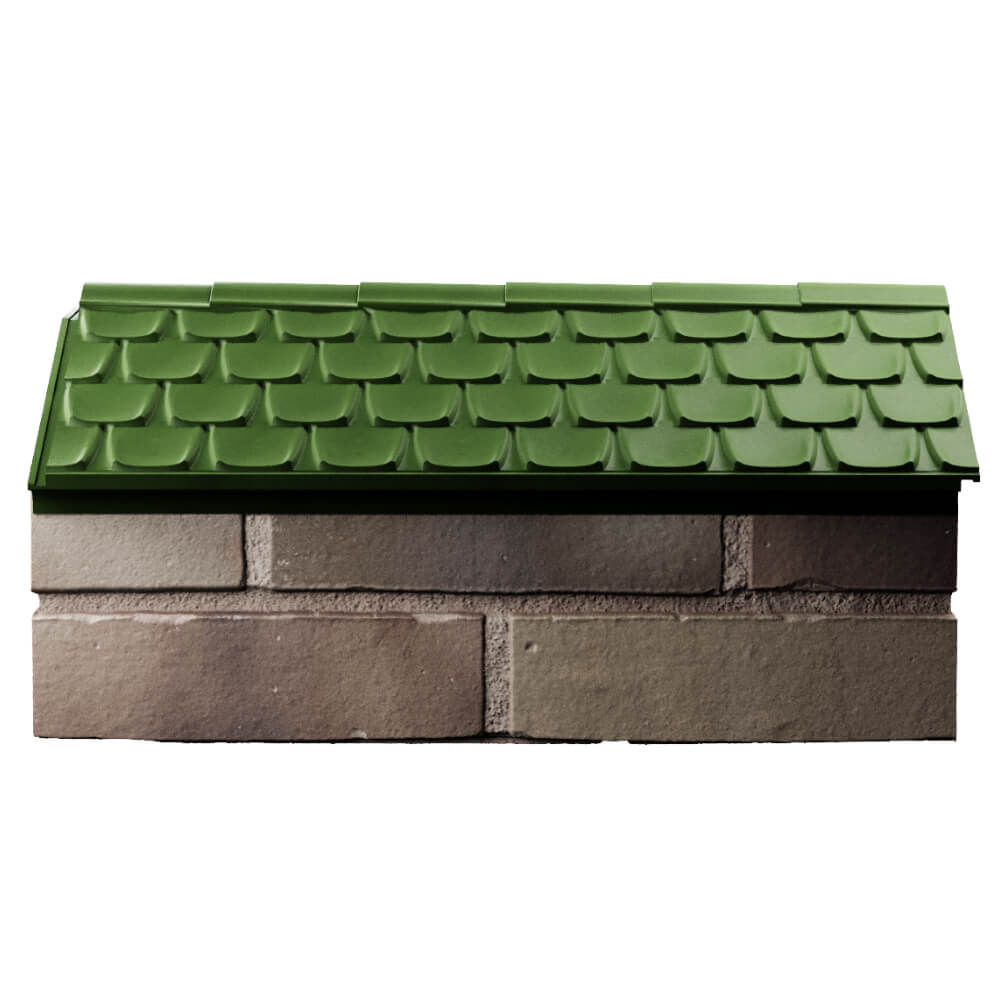 Парапет Zking Эльбрус Зеленый с посадкой на 1 кирпич (255мм) в Ставрополе фото