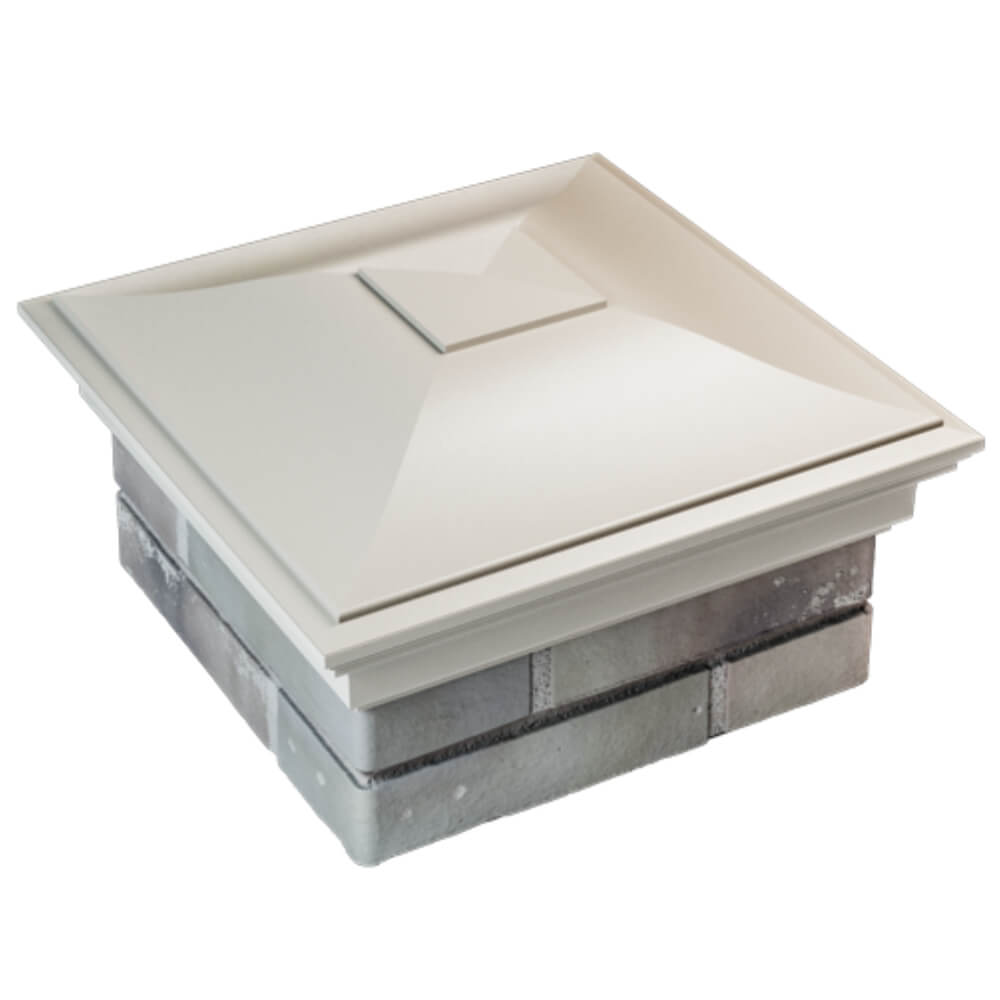 Колпак Zking Монблан Бежевый на столб 1.5х1.5 кирпича (385х385мм) в Ставрополе фото