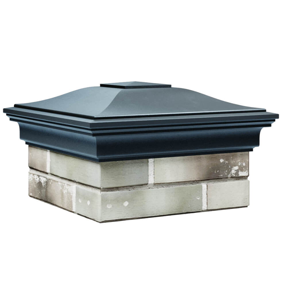 Колпак Zking Монблан Серый на столб 1.5х1.5 кирпича (385х385мм) в Ставрополе фото