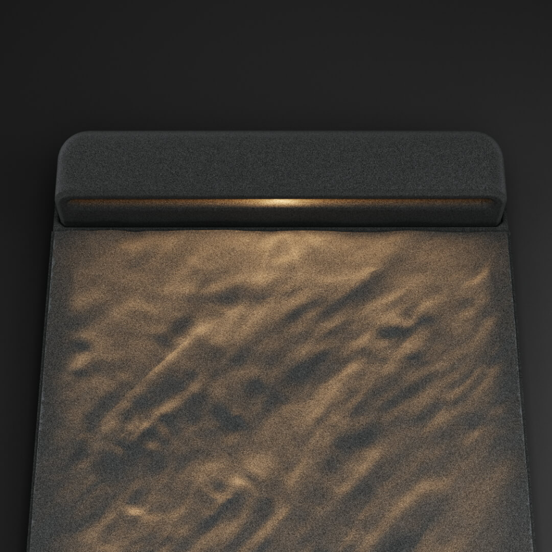 LED Светильник для шаговой плиты STONE Графитовый Серый 330х75х98мм в Ставрополе фото