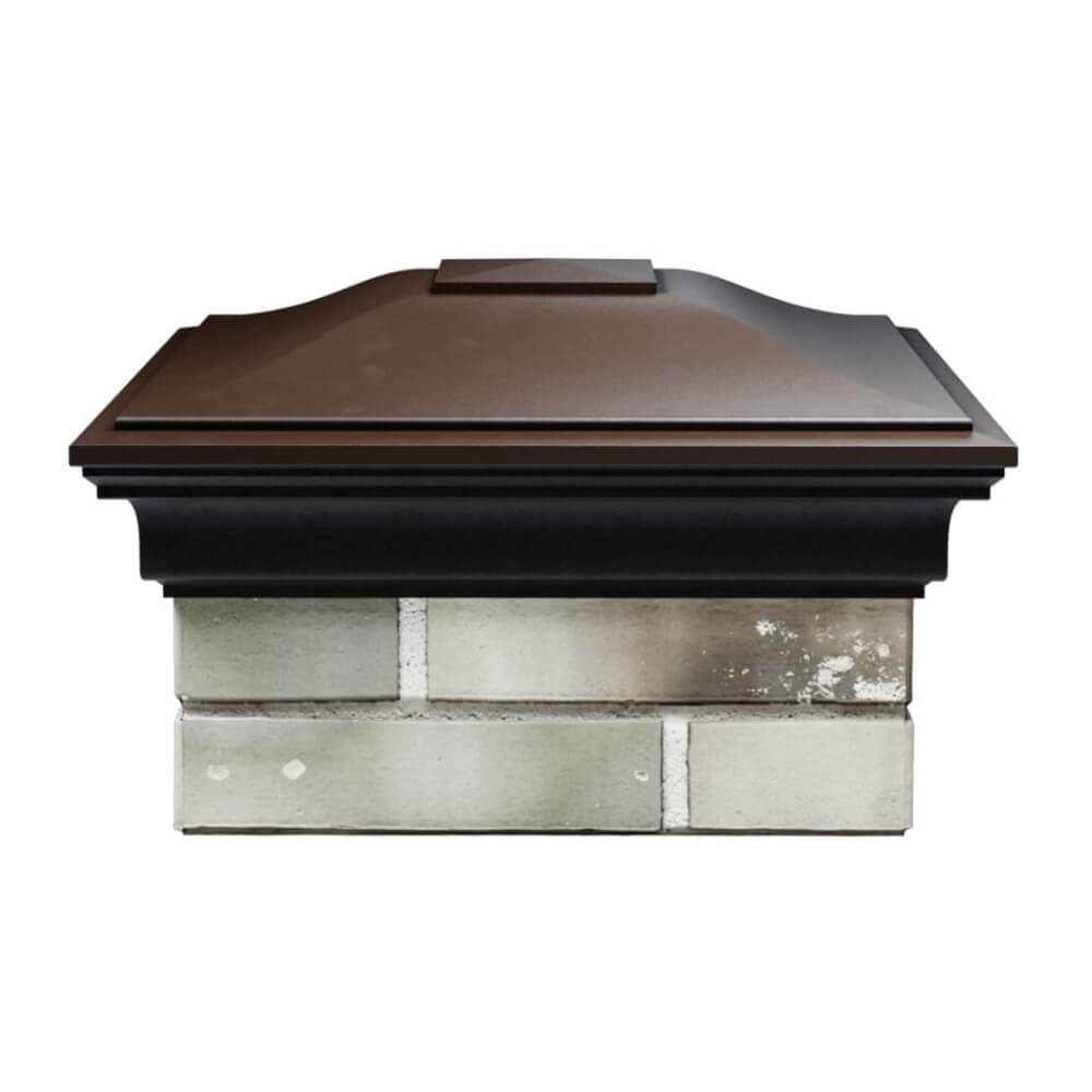 Колпак Zking Монблан Коричневый на столб 1.5х1.5 еврокирпича 0.7НФ (355х355мм) Ставрополь фото