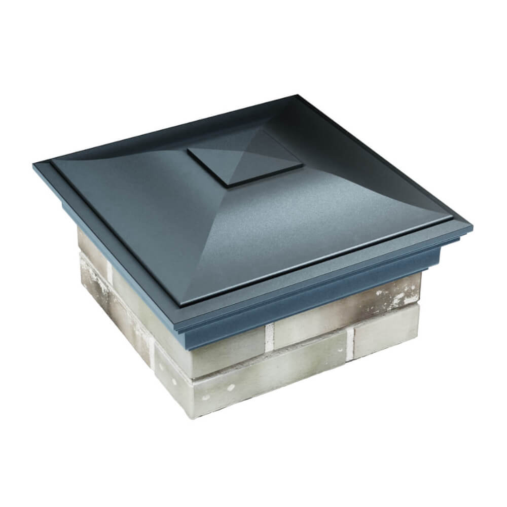 Колпак Zking Монблан Серый на столб 1.5х1.5 еврокирпича 0.7НФ (355х355мм) в Ставрополе фото