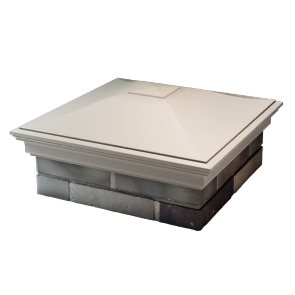 Колпак Zking Монблан Бежевый на столб 2х2 кирпича (515х515мм) в Ставрополе фото