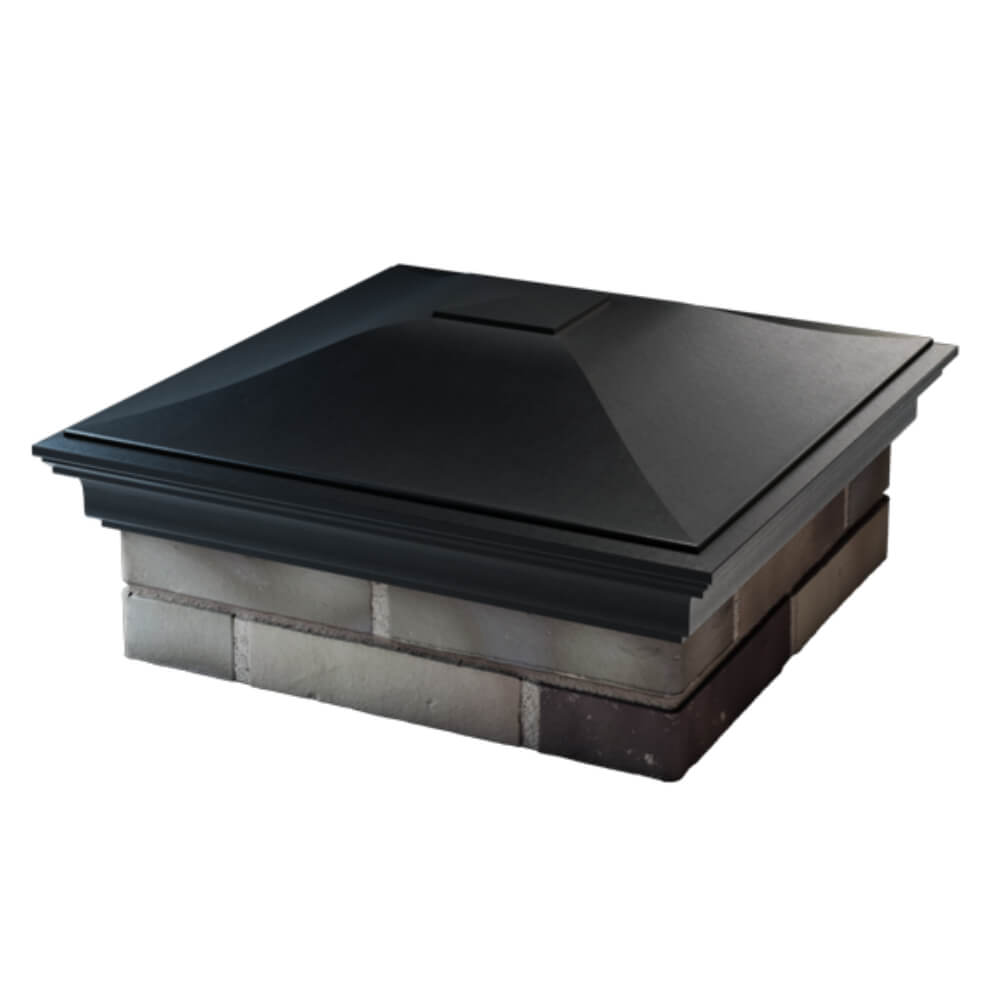 Колпак Zking Монблан Черный на столб 2х2 кирпича (515х515мм) в Ставрополе фото