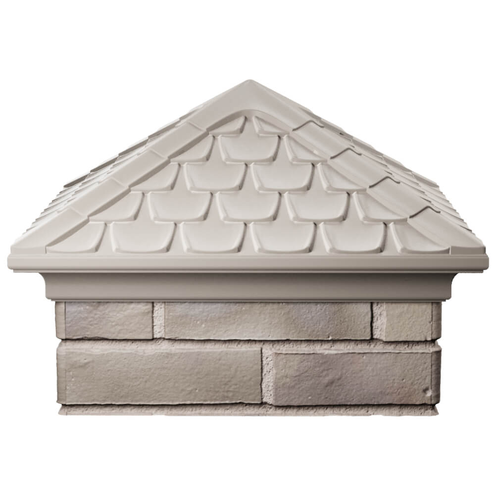 Колпак Zking Эльбрус Бежевый на столб 1.5х1.5 кирпича (385х385мм) Ставрополь фото