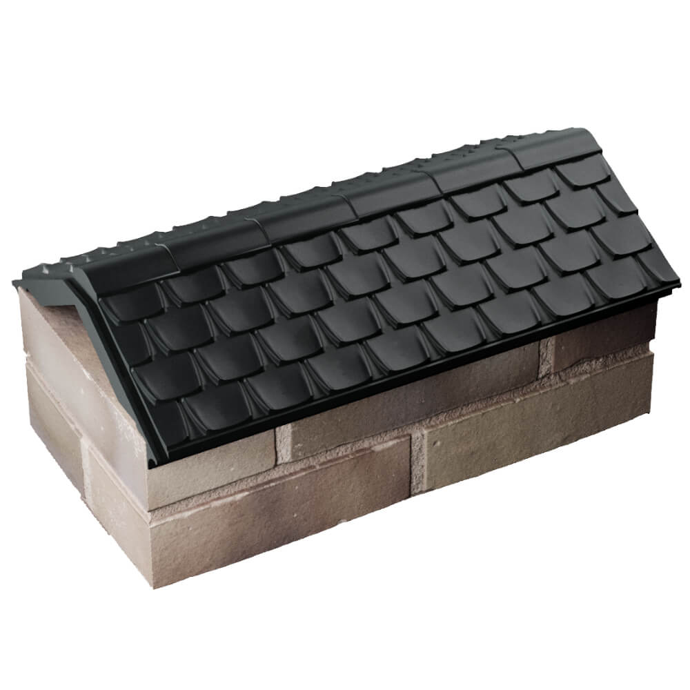 Парапет Zking Эльбрус Черный с посадкой на 1 кирпич (255мм) в Ставрополе фото