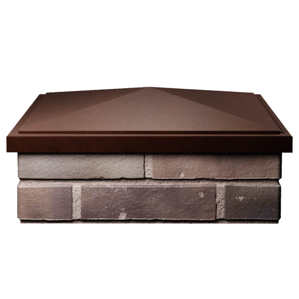 Колпак Zking БонаМоно Коричневый на столб 2х2 кирпича (515х515, 530х530мм) Ставрополь фото