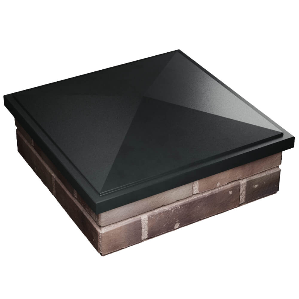 Колпак Zking БонаМоно Черный на столб 2х2 кирпича (515х515, 530х530мм) в Ставрополе фото