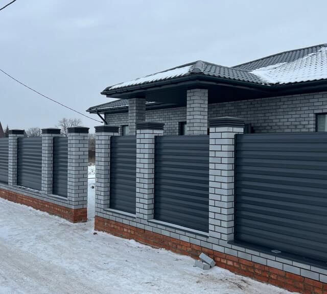 Колпак Zking Бона ХайТек Серый на столб 1.5х1.5 кирпича (385х385мм) в Ставрополе фото