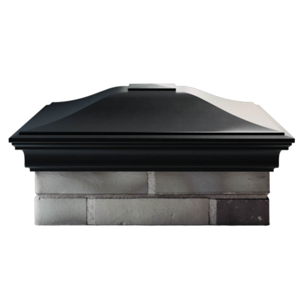 Колпак Zking Монблан Черный на столб 2х2 кирпича (515х515мм) в Ставрополе фото