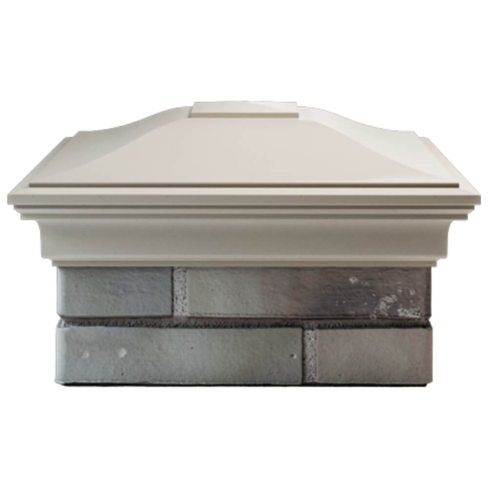 Колпак Zking Монблан Бежевый на столб 1.5х1.5 кирпича (385х385мм) Ставрополь фото