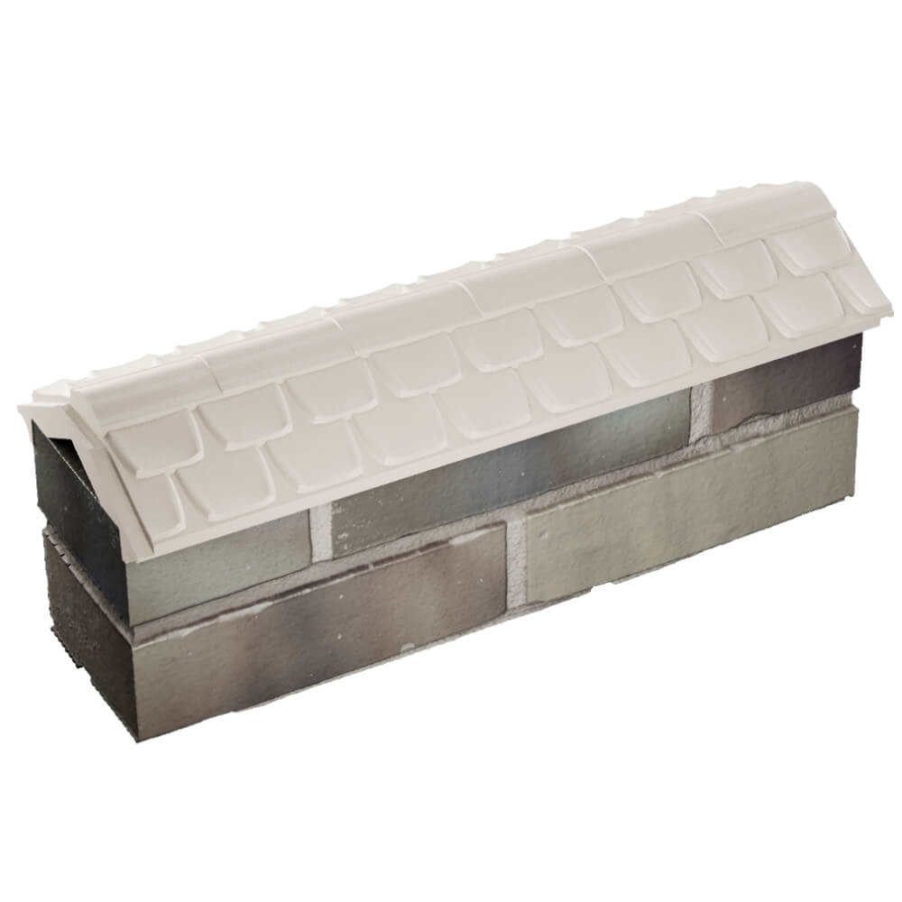 Парапет Zking Эльбрус Бежевый с посадкой на 0.5 кирпича (130мм) в Ставрополе фото