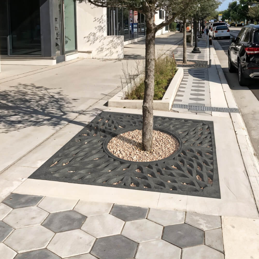 Приствольная решетка для дерева ZKING CRUST 2х2м Черная в Ставрополе фото