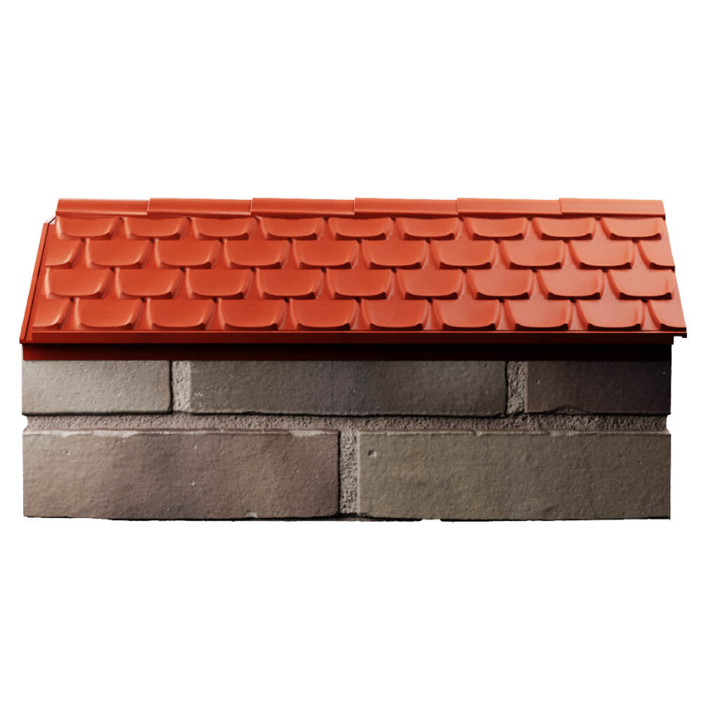 Парапет Zking Эльбрус Красный с посадкой на 1 кирпич (255мм) в Ставрополе фото