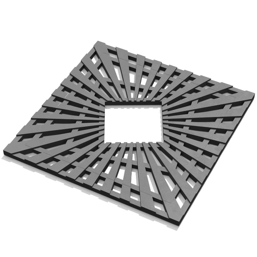 Приствольная решетка для дерева ZKING ATMOSPHERE 1.2х1.2м Серая в Ставрополе фото