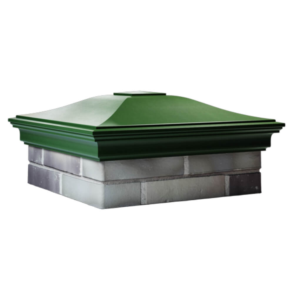 Колпак Zking Монблан Зеленый на столб 2х2 кирпича (515х515мм) в Ставрополе фото