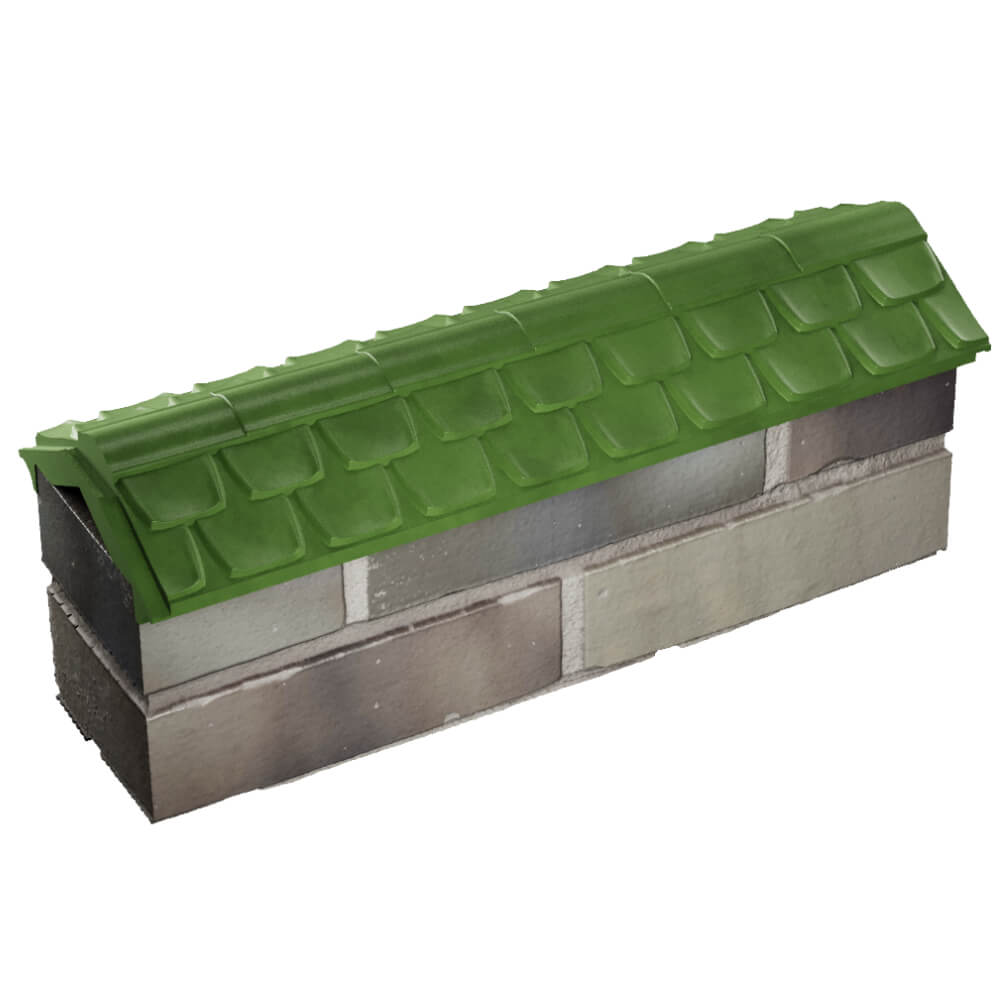 Парапет Zking Эльбрус Зеленый с посадкой на 0.5 кирпича (130мм) в Ставрополе фото